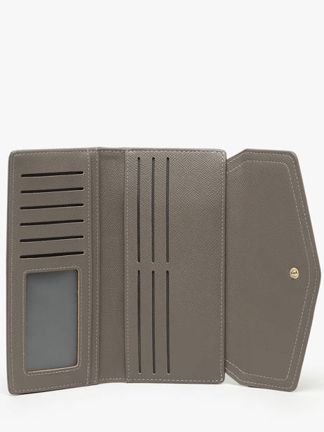 Wallet David jones Brown saffiano P164 other view 1