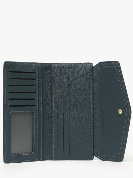 Wallet David jones Blue saffiano P164 other view 1