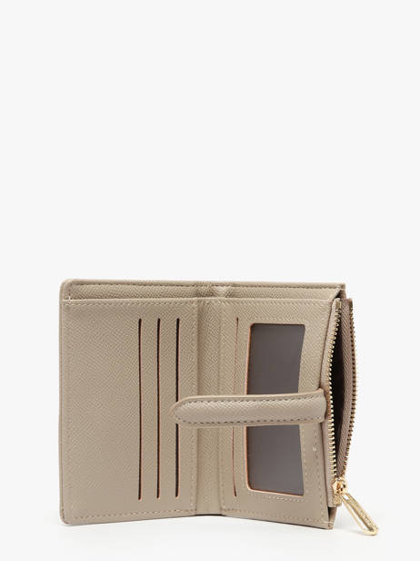 Coin Purse With Card Holder David jones Beige saffiano P163 other view 1