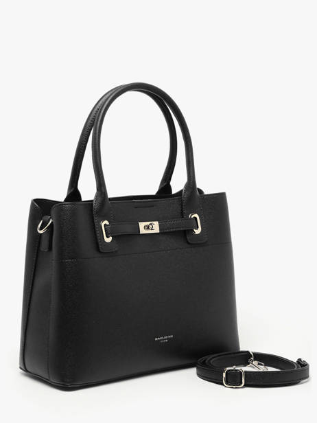 Satchel Saffiano David jones Black saffiano CM7744 other view 1