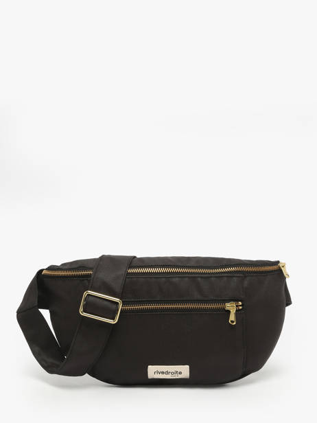 Belt Bag Orsel Waxed Rivedroite Black waxed ORSELWAX