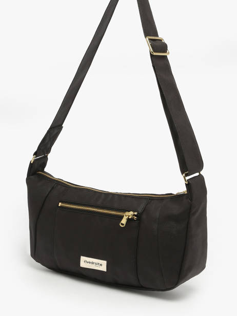 Shoulder Bag Waxed Cotton Rivedroite Black waxed CHARIWAX other view 1