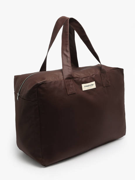 Large Weekender Elzevir Waxed Rivedroite Brown waxed ELZEVWAX other view 1