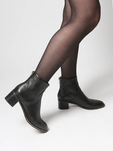 Heeled Formal Shoes In Leather Mam'zelle Black women CSIUY50 other view 1