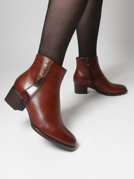 Heeled Boots In Leather Tamaris Brown women 45 other view 1