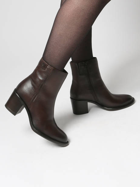 Heeled Boots In Leather Tamaris Brown women 45 other view 1