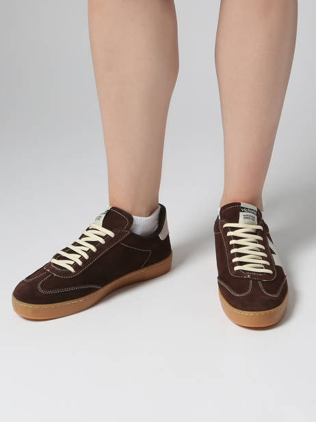 Sneakers Berlin En Cuir Victoria Marron women 1126218 vue secondaire 1