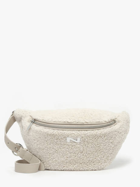 Leather Shearling Derby Winter Belt Bag Nathan baume Beige n city S