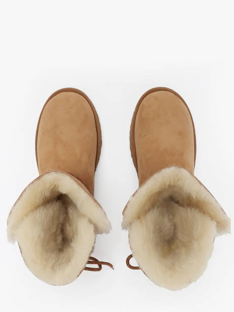 Bottines En Cuir Ugg Marron women 1171530 vue secondaire 4