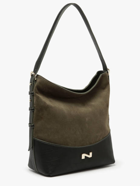 Suede Leather Serena Shoulder Bag Nathan baume Green vogue 6 other view 1