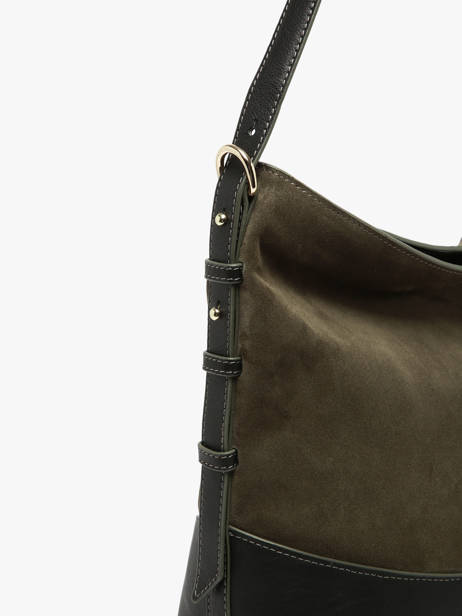 Suede Leather Serena Shoulder Bag Nathan baume Green vogue 6 other view 2