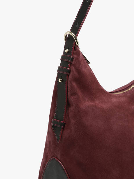 Suede Leather Carrie Shoulder Bag Nathan baume Violet vogue 1 other view 2