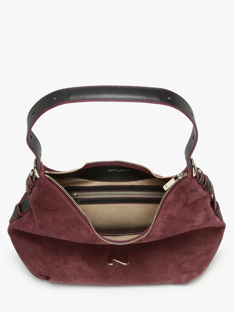 Suede Leather Carrie Shoulder Bag Nathan baume Violet vogue 1 other view 3
