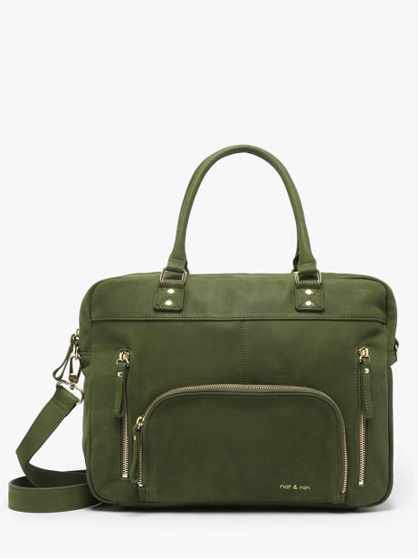 Shopping Bag Vintage Leather Nat et nin Green vintage MACY