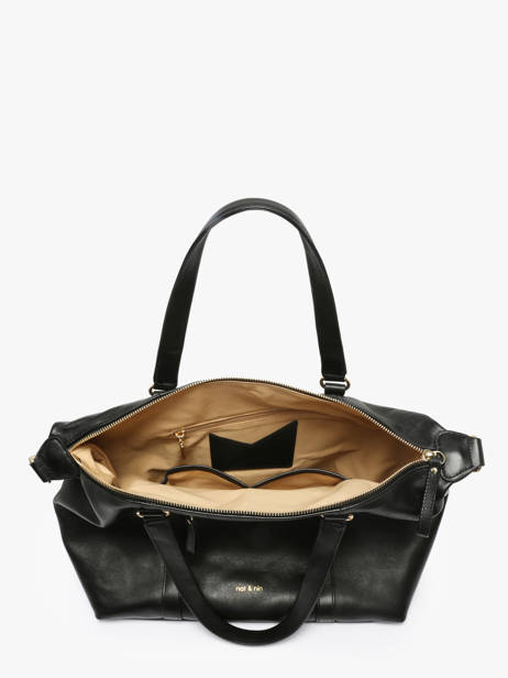 Shoulder Bag Vintage Leather Nat et nin Black vintage THYLANE other view 2