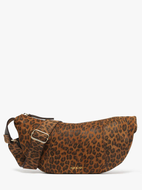 Leather Luce Belt Bag Nat et nin Brown vintage LUCE
