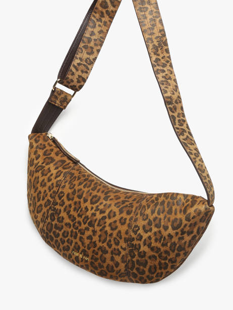 Leather Luce Belt Bag Nat et nin Brown vintage LUCE other view 1