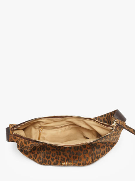 Leather Luce Belt Bag Nat et nin Brown vintage LUCE other view 2