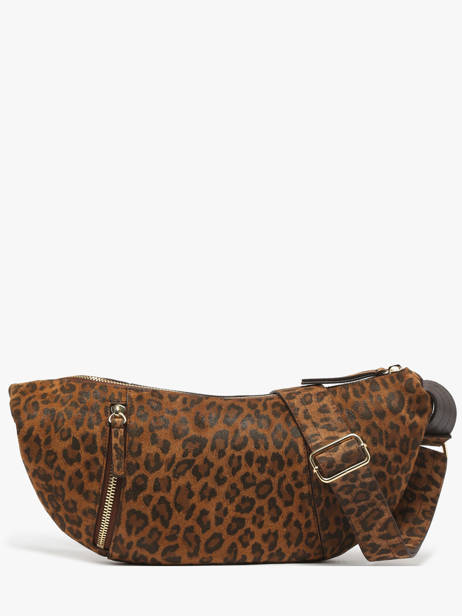 Leather Luce Belt Bag Nat et nin Brown vintage LUCE other view 3
