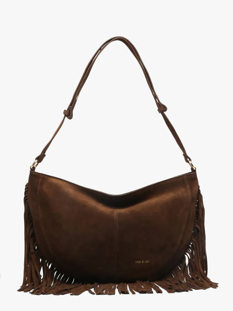 Leather Rodeo Fringe Shoulder Bag Nat et nin Brown vintage RODEOFRA