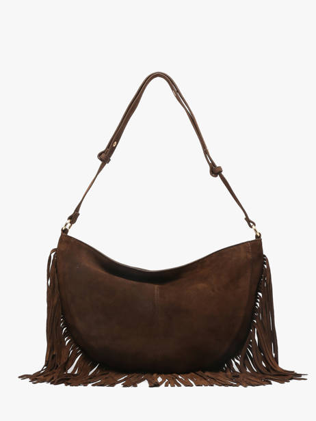 Leather Rodeo Fringe Shoulder Bag Nat et nin Brown vintage RODEOFRA other view 3