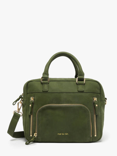 Leather Baby Macy Crossbody Bag Nat et nin Green vintage BABYMACY