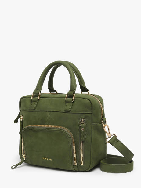Leather Baby Macy Crossbody Bag Nat et nin Green vintage BABYMACY other view 1