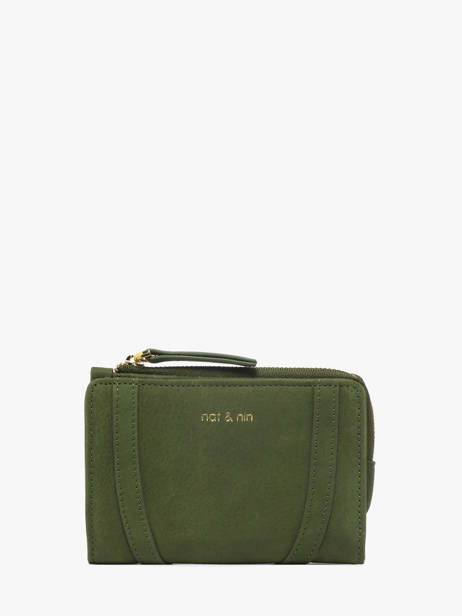 Wallet Leather Vintage Nat et nin Green vintage ROZA