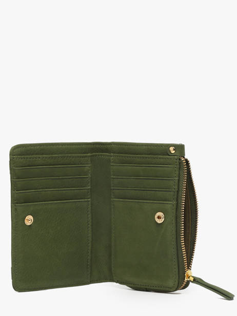 Wallet Leather Vintage Nat et nin Green vintage ROZA other view 1