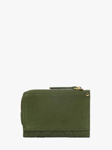 Wallet Leather Vintage Nat et nin Green vintage ROZA other view 2