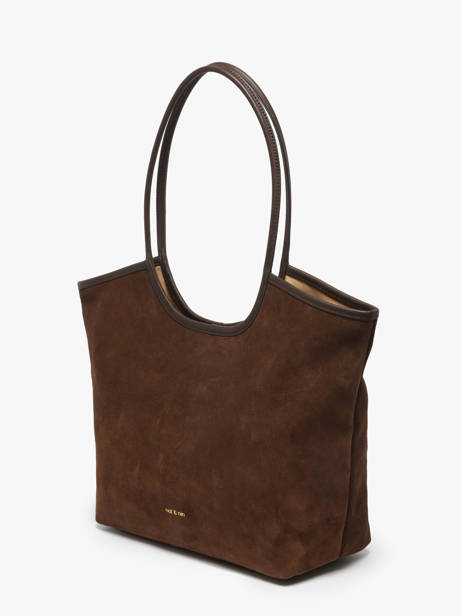 Suede Leather Milan Shoulder Bag Nat et nin Brown vintage MILAN other view 1