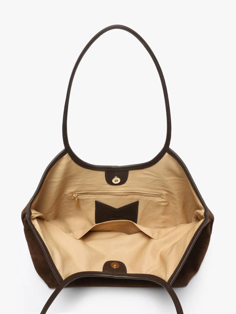 Suede Leather Milan Shoulder Bag Nat et nin Brown vintage MILAN other view 2