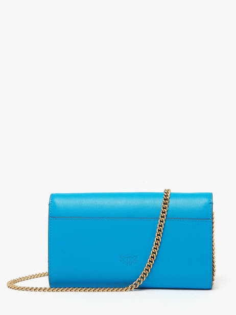 Sac Bandoulière Love Bag Icon Cuir Pinko Bleu love bag icon A0F1 vue secondaire 3