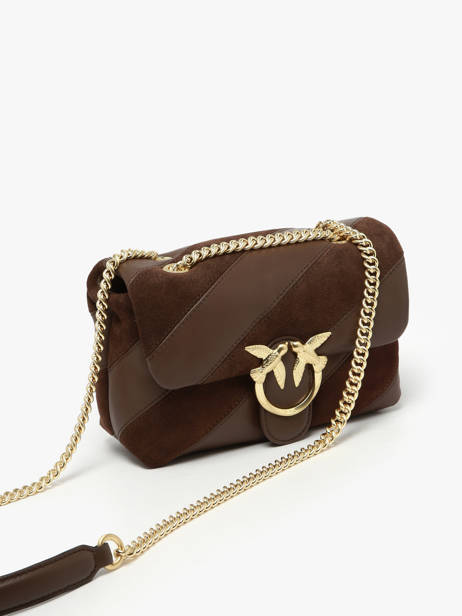 Crossbody Bag Love Bag Puff Pinko Brown love bag puff A2JY other view 1