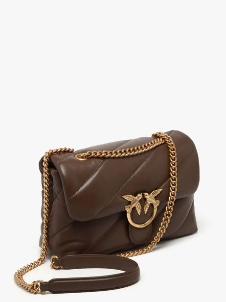 Cross Body Tas Love Bag Puff Leather Pinko Brown love bag puff A0F2 other view 1