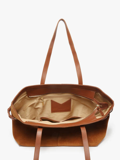 Leather Marceau Tote Bag Nat et nin Brown vintage MARCEAU other view 2