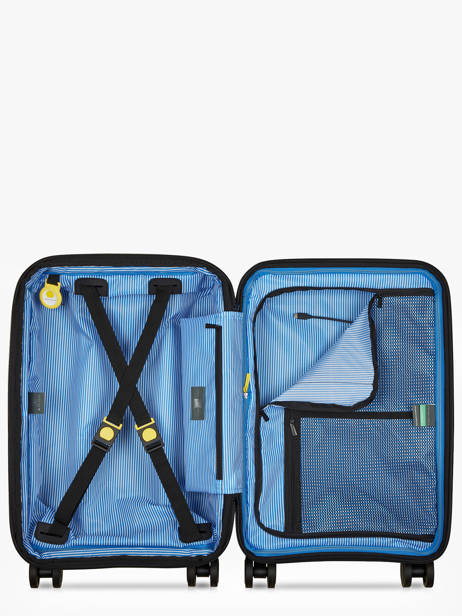 Expandable Cabin Luggage Delsey Black lutece 3802801 other view 3