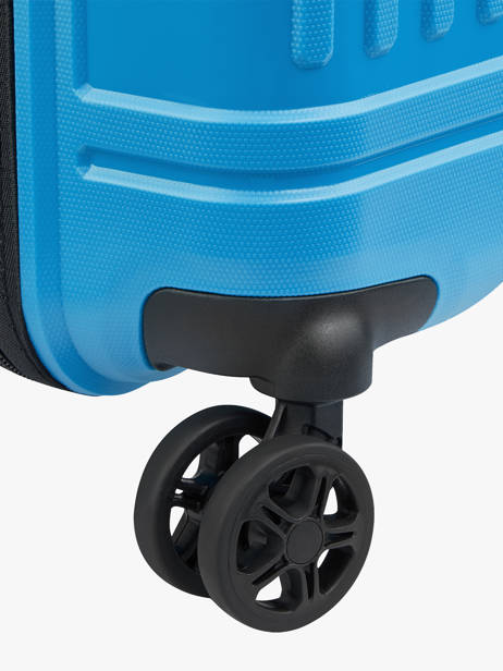 Expandable Cabin Luggage Delsey Blue lutece 3802801 other view 2