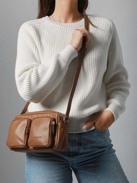 Shoulder Bag Soft Caramella Leather Lancaster Beige soft caramella 6 other view 1