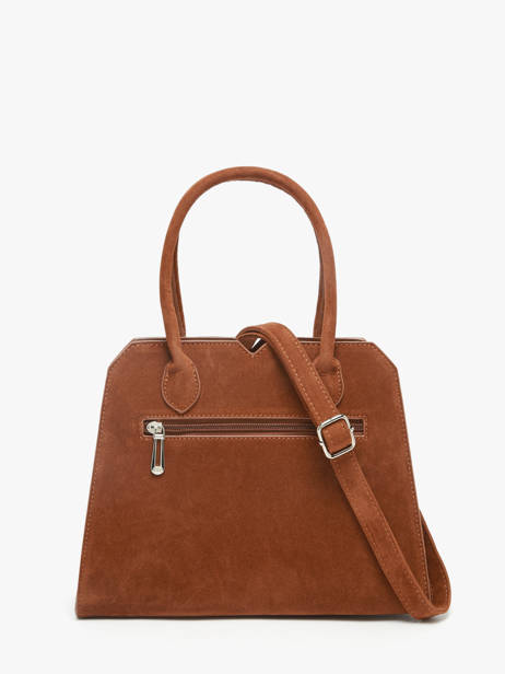 Satchel Velvet Miniprix Brown velvet F7510 other view 3