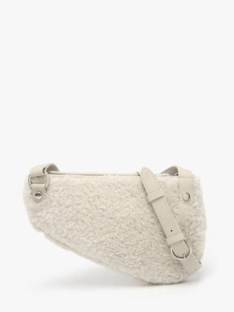 Leather Shearling City Perle Crossbody Bag Nathan baume Beige n city S other view 4