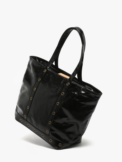 Medium Leather Le Cabas Shoulder Bag Vanessa bruno Black cabas cuir 82V40378 other view 2