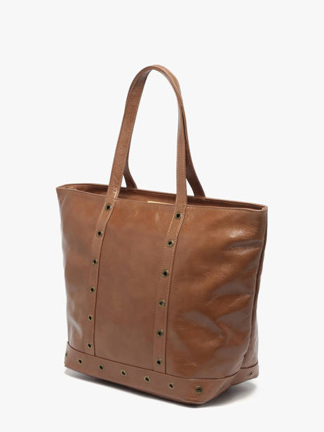 Medium Leather Le Cabas Shoulder Bag Vanessa bruno Brown cabas cuir 82V40378 other view 2