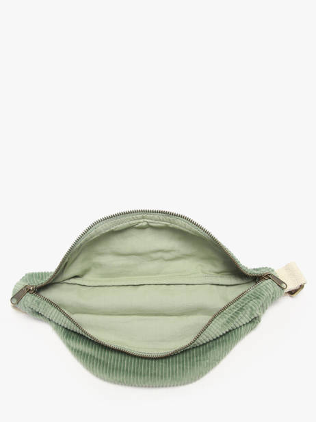 Sac Banane Hindbag Vert velours V vue secondaire 3