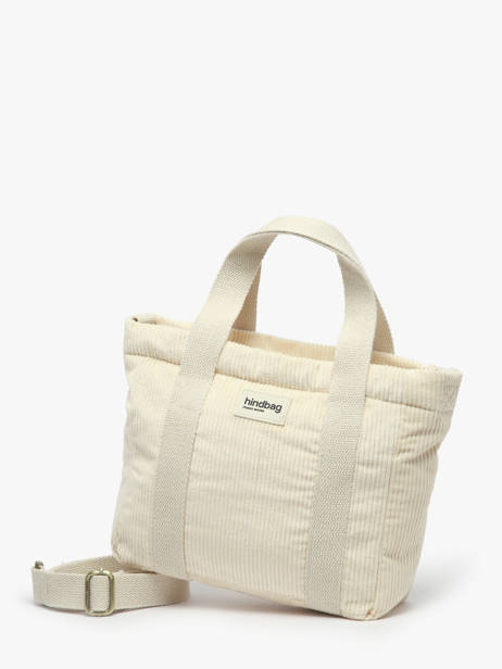 Satchel Velours Corduroy Hindbag Beige velours V other view 2