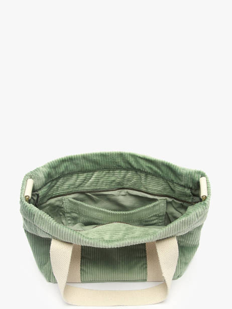 Satchel Velours Corduroy Hindbag Green velours V other view 2