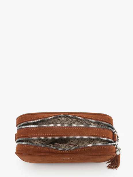 Shoulder Bag Velvet Miniprix Brown velvet F7511 other view 1