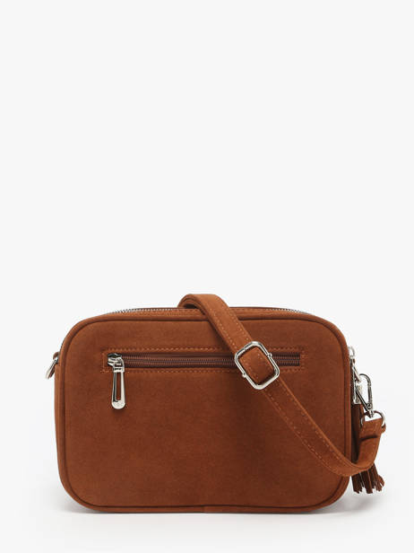 Shoulder Bag Velvet Miniprix Brown velvet F7511 other view 2