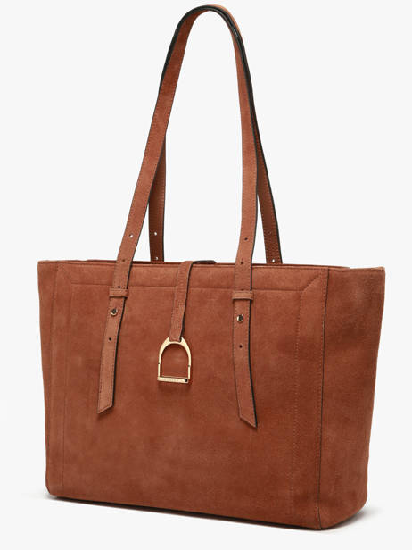 Shoulder Bag Altesse Suede Leather Etrier Brown altesse suede EASU088M other view 2