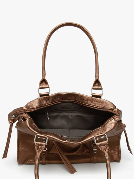 A4 Size Shoulder Bag Grained Miniprix Brown grained F8533 other view 2